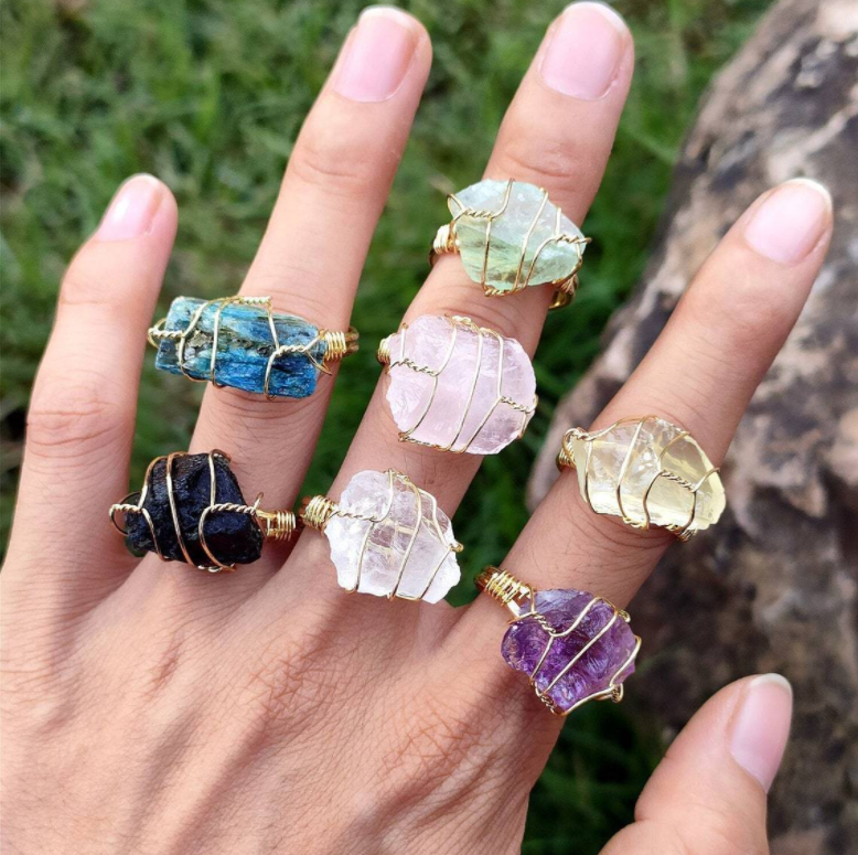 Moon wire ring deals