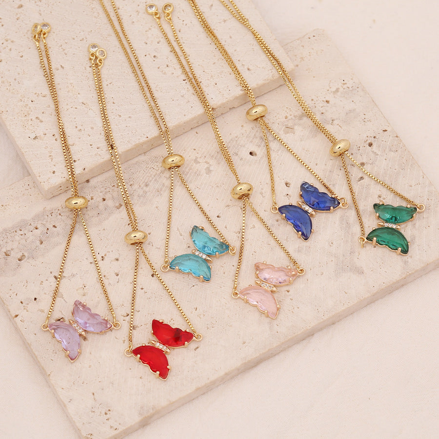 Butterfly Glow Crystal Bracelet