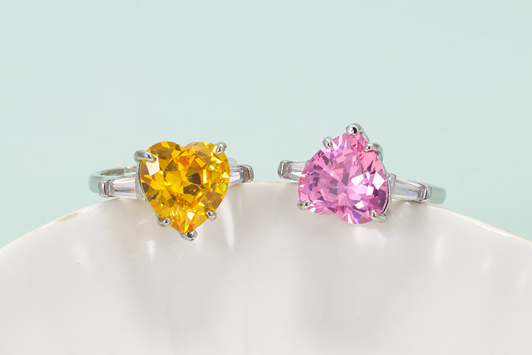 Dazzling Heart Sparkles Ring