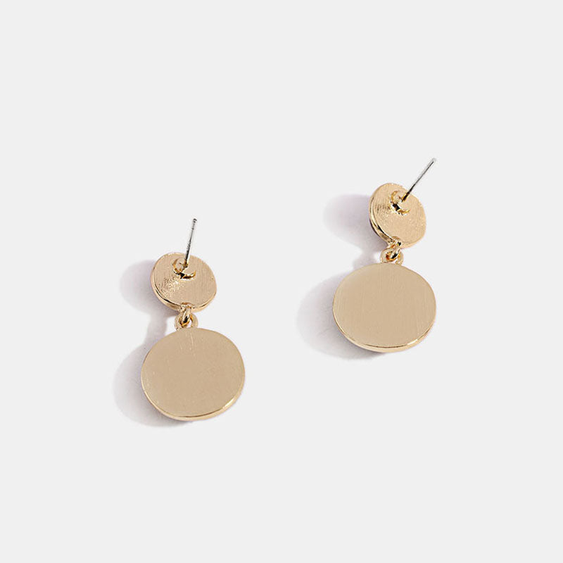 The Night Cafee Tiger Eye Round Drop Earrings