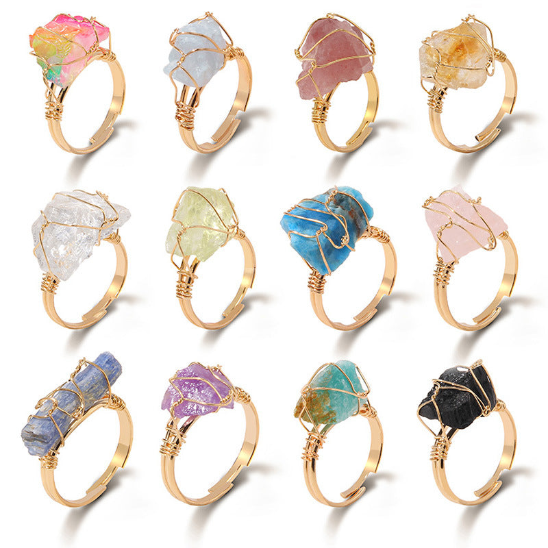 Life of Istanbul night moon Crystal ring - White Color