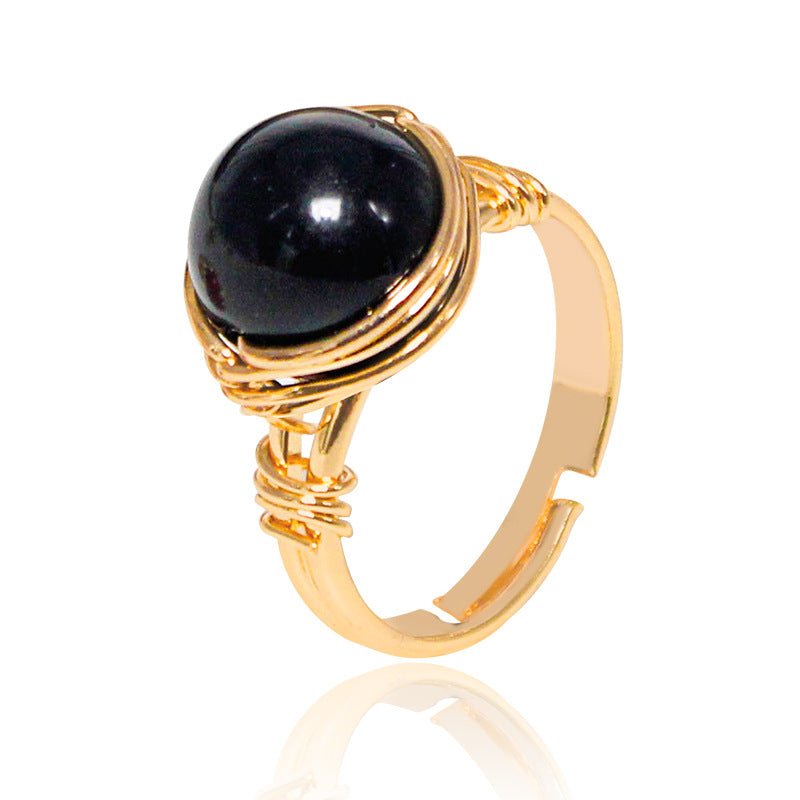 Gorgeous Elegant Sterling Tanjier Wire Wrapped Ring