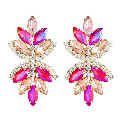 Loving Vibes Amethyst Sapphire Earrings Earrings | Cleoblvd